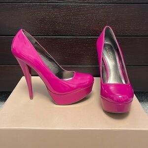 Aldo magenta, platform heels